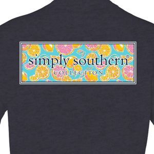 Simply Southern Preppy Classic Zest Colorful Fruit Logo Short Sleeve Tee - XXL